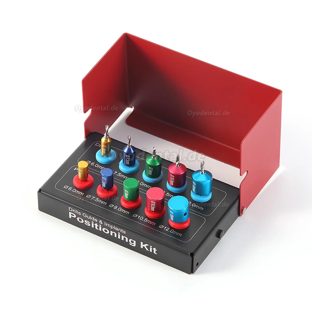 Dental Implantat Bohrschablone und Positionierungsset Implantologie Instrumente